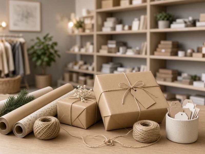 Gift wrapping at Skyroad Studio